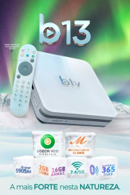 Receptor Btv 13 B13 4K Iptv btv13 Original Ultimo lan�amento  - Duosat shop 
